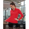 TACVASEN Women's Quarter Zip Pullover Athletic Tops Long Sleeve UV