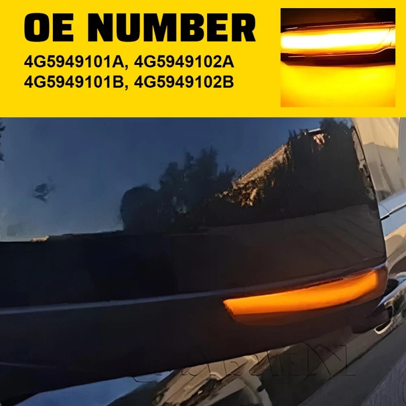 For Dodge Durango WD 2011-2023 Mirror LED Turn Signal Light