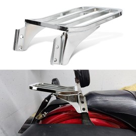 PSLER Motorcycle Rear Sissy Bar Backrest Detachable Luggage Rack Rear Carrier Rack for Sportster XL 883 1200 2004-2022 Dyna FLST FLSTC FXD FXDB 2006-up Softail 1984-2005