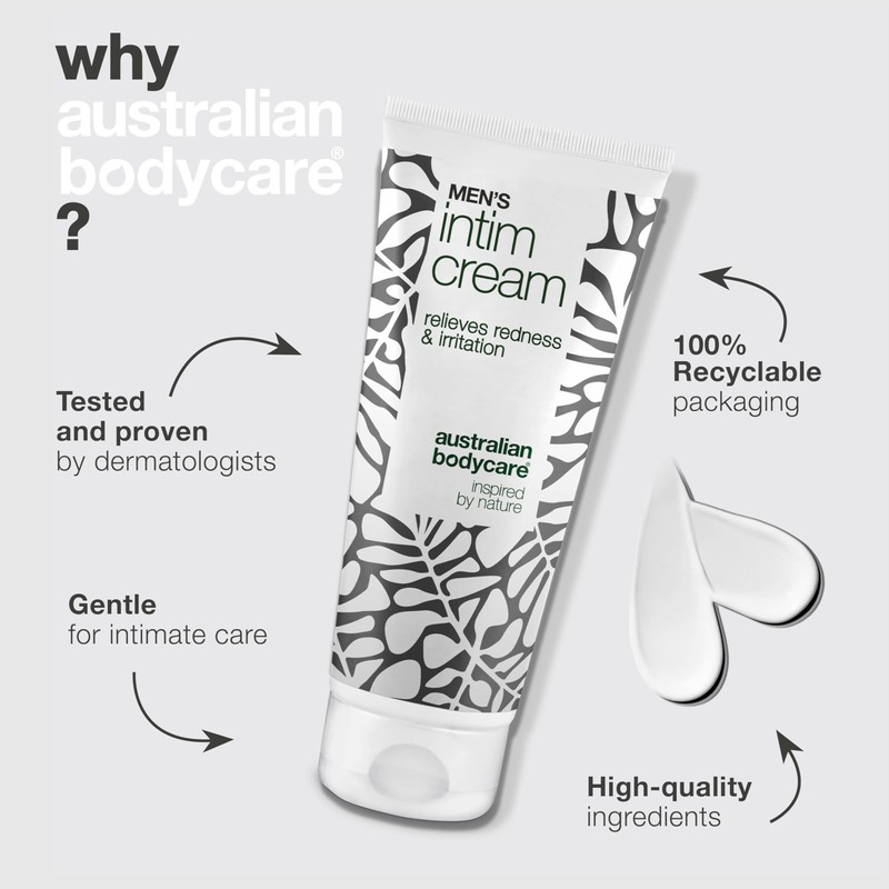 Men’s Intimate Cream – relieves itching, friction, and moisture. Formulated