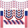 Mindsoft 61 Pcs Independence Day Decorations Outdoor Bunting Flags Set