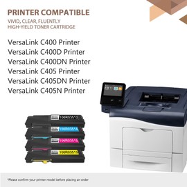 Versalink C400 / C405 Toner Cartridge bundle Black Cyan Yellow Magenta