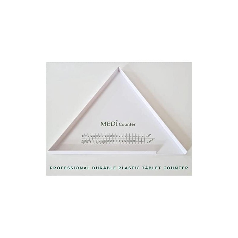 10 x Professional Triangle Tablet Counter - Durable Plastic Design