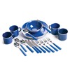 Stansport Stansport Deluxe 24-Piece Enamel Tableware Set - Blue (11220)