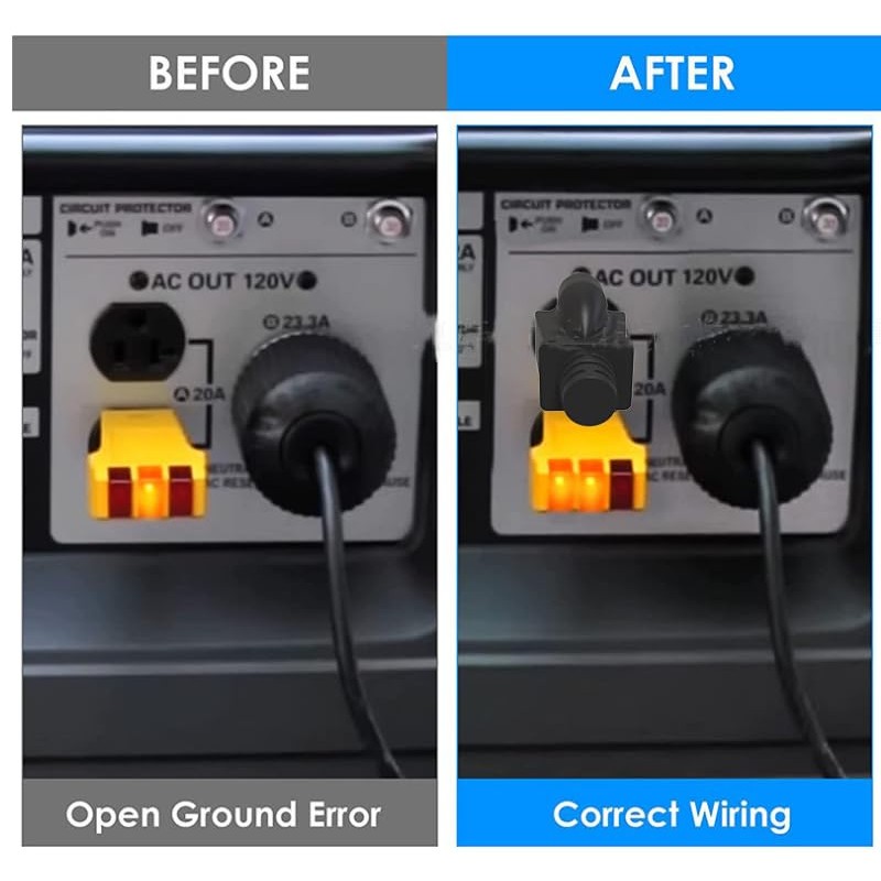 Neutral Grounding Connection Plug, Surge Guard Generator with Floating Neutral