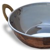 Stylla London® Copper Serving Bowl Indian Karahi Pan Pot Dishes