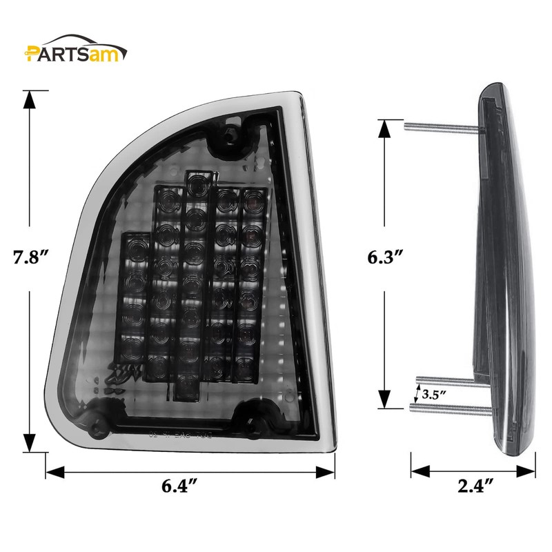 Partsam 1Pair Amber 29 LED Front Turn Signal Lights and