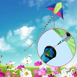 zalati 10M Dragon Hose Tail Rainbow Style Windsock for RC Drone Kite Air Show Aerobatics