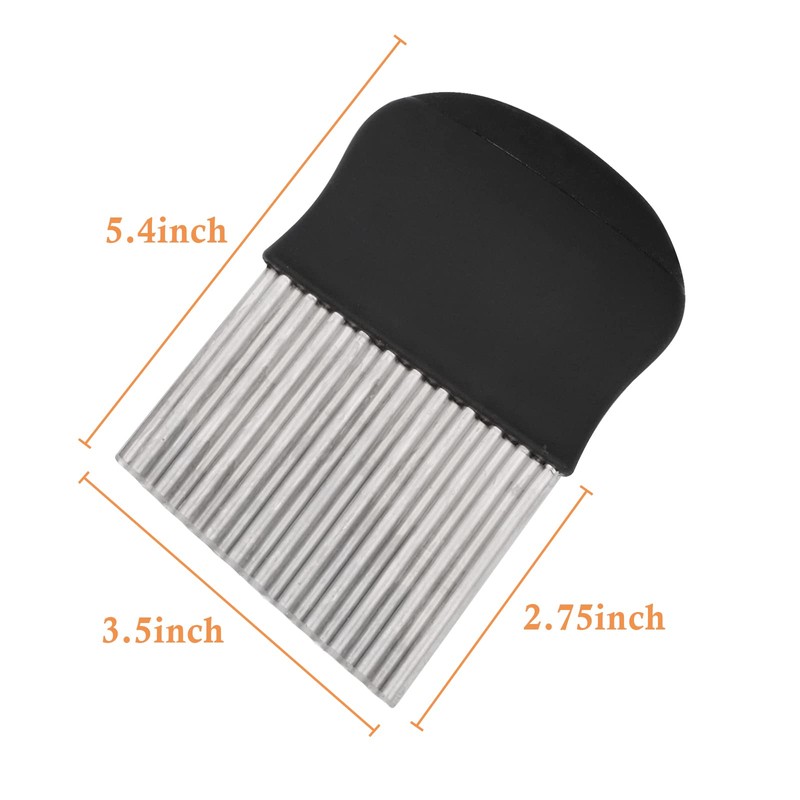 HTBMALL Crinkle Cutter, Wavy Chopper Knife, Upgraded Stainless Steel Crinkle