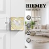 HIEMEY Glass Door Knobs Interior, Crystal Door Knobs with Lock,