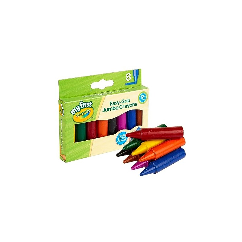 CRAYOLA MyFirst Jumbo Crayons - Assorted Colours (Pack of 8)