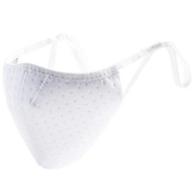 Co-que Dry Mask for Easy Breathing, Prevents Fogging, Prevents Stuffy, Washable Mask (L, White)