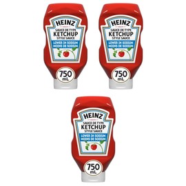 Heinz Tomato Ketchup Low Sodium 750ml (3 Pack)