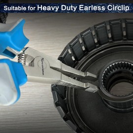 SPEEDWOX 8" Special Lock Ring Pliers - Straight Jaw & Angle Tip Circlip Pliers For Ring Remover & Automatic Transmissions