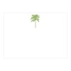 Caspari Palm Tree Green Correspondence Cards - 12 Per Package
