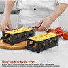 Cheese Raclette, Portable Foldable Non-Stick Cheese Rotaster Baking Tray Candlelight