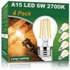 Vinaco A15 LED Bulb 60w, 4 Pack Dimmable No Flicker