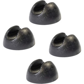 WAGNER 12393099 Floor Protector for Hairpin Legs Diameter 30 x 20 mm for Pipes Diameter 9 mm High-Quality Plastic, Black, Protects All Floors from Scratches