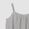 JAJU [JAJU] Women's Cotton Seersucker Sleeveless Pajama Dress_Dark Charcoal