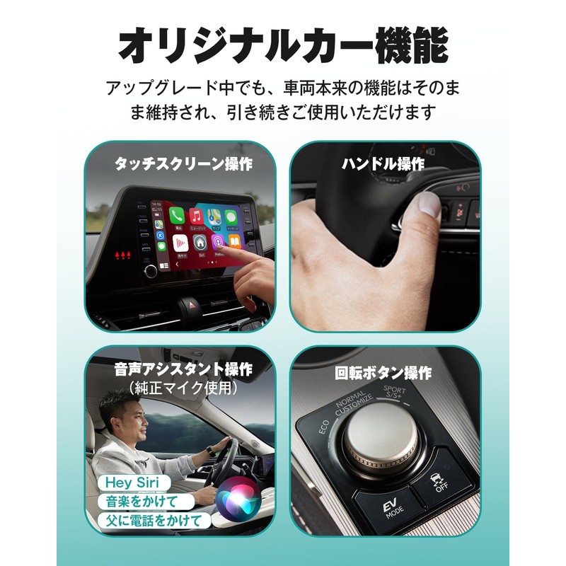 OTTOCAST MINI (2025 New) CarPlay & Android Auto Wireless Adapter,