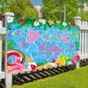 Pool Party Backdrop Hawaiian Beach Ball Palm Flower Photography Background