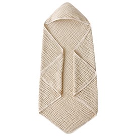 Baby Bath Towels Hooded | 35 x 35 Inch Cotton Bath Towels - Unisex Quick-Drying Bathrobe for 0-3 Years Old Time Shower Spa Day Beach Trip Home Nursery Daycare