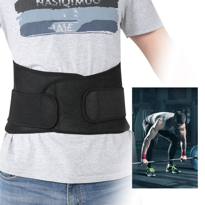 Belt Adjustable Waist Support Brace Fitness Gym Lumbar Back Waist