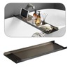 Acrylic Bathtub Tray, Black Transparent Acrylic Bathtub Tray, Suitable for
