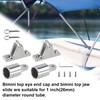 CWaveRow Bimini Top Hardware Kit, Deck Hinge with Quick Release