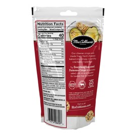 Mrs. Cubbison's Cheese Crisps - 100% Real Cheese, Keto Friendly, Great for Snacking and Salad Topper - Everything Seasoned Flavor (1.98 Ounce (Pack of 9)