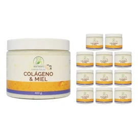 Productos Mart Mexico Crema Facial De Colágeno Con Miel Con Fps (400g) 12 Pack