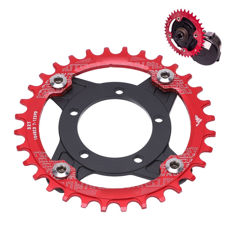104 BCD 32T Chainring 104BCD Sprocket Adapter 32T Positive Negative