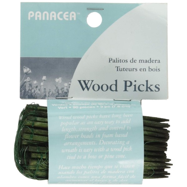 Panacea Products 60043 Floral Picks 3 Inches 90 Pieces, Green