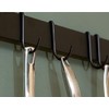 Gourmet Bar Wall Mounted Pot Rack Finish: Black Powder Coated