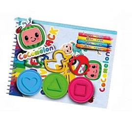 CoComelon 96-0017 Kneading and Colour Activity Pack, Multi-Colour, 15 x 2 x 17 cm