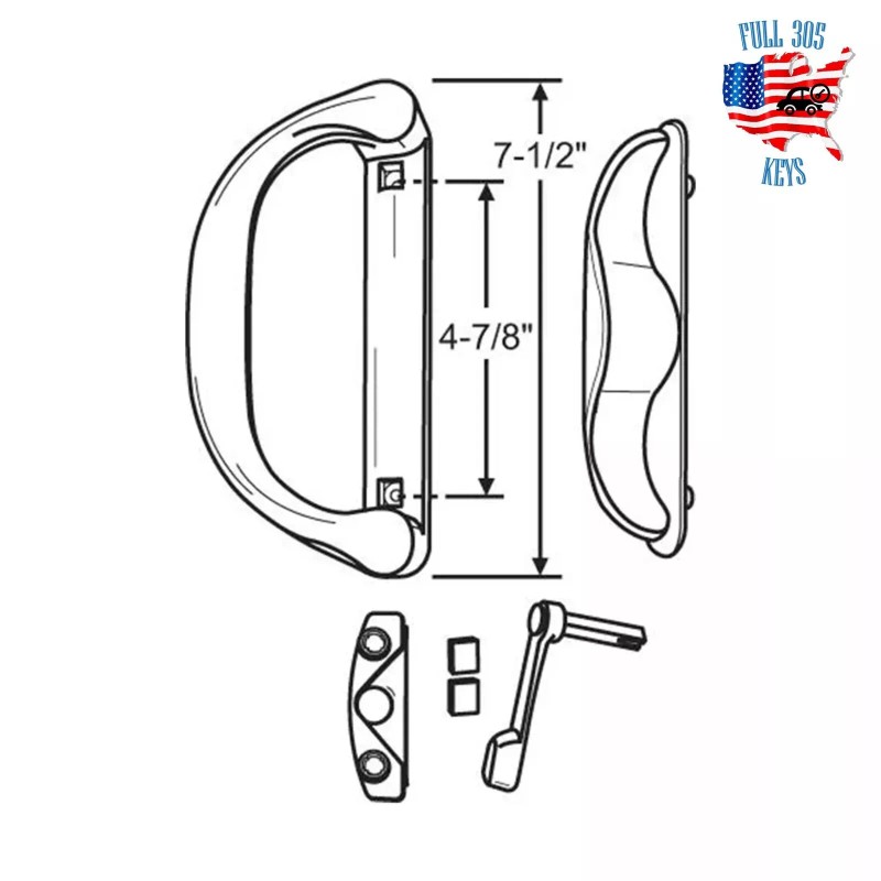 ASSA ABLOY Interlock Involute 1-Piece Handle – Sliding Glass Door
