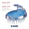 KENT SH1 BLU Scalp Scrubber Hair Brush & Scalp Exfoliator