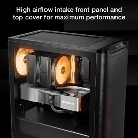 be quiet! Pure Base 501 LX Black Mid-Tower ATX Case | High Airflow | 4 Preinstalled Light Wings LX PWM Fans | ARGB Lighting with Controller and PWM hub | Optimized Air Pressure Case | BGW78