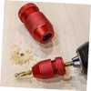 LALAFINA 2pcs Adjustable Drill Bit Collar Aluminum Drill Stopper for