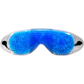 M&H-24 Cooling Mask Cooling Glasses Gel Eye Mask Sleep Mask Relaxation Mask Gel Glasses for Eyes Gel Mask Against Dark Circles Cold & Warm with Gel Beads (A) Pack of 1
