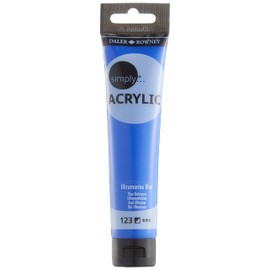 Daler-Rowney Simply Acrylic Paint, Plastic Tube, 2.54oz - 75 ml, Ultramarine