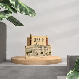 Berlin Holzkarte - Geburtstagskarte - Berlin Souvenirs, Berlin Geschenk, Berlin Geschenke, Berliner Bär, Geschenk Berlin, Brandenburger Tor, Urlaub Geschenkidee, Urlaubskasse Geschenk, Urlaubsgeld