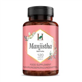H&C Manjistha Tablets (Rubia Cordifolia) - 750mg, 120 Tablets | Natural Blood Purifier