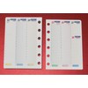 Refill Pack Weekly Calendar Format A7 Pocket 8 x 12