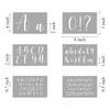 Letter Stencils for Painting on Wood - 46 Pack Large