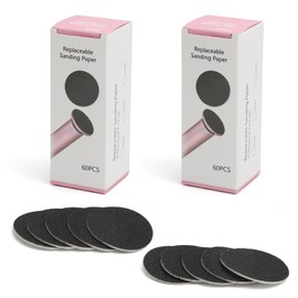 KQDRAVINE 120 Stück Schleifpapier Ersatzpads für Elektrische Fußfeile, Hornhaut Entfernen Werkzeug, Professionelle PediküRe Feile Körnung 80 & 100, FüR Trockene Haut, Zuhause, Salon