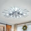 ZGLAOJT Semi Flush Mount 8 Light Ceiling Light Modern Metal