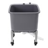 CUBELLIN Floor Mop Sink Plastic Utility Sink with One-Touch Drain