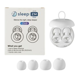 Sleep ZM SleepZMPods™ – Noise-Blocking Earplugs for Deep Sleep, Travel, Focus & Sensory Relief | Ultra-Comfortable & Reusable | 24dB SNR Custom-Fit Protection