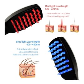 Peine Masaje Eléctrico Para El Cuidado Del Cuero Cabelludo